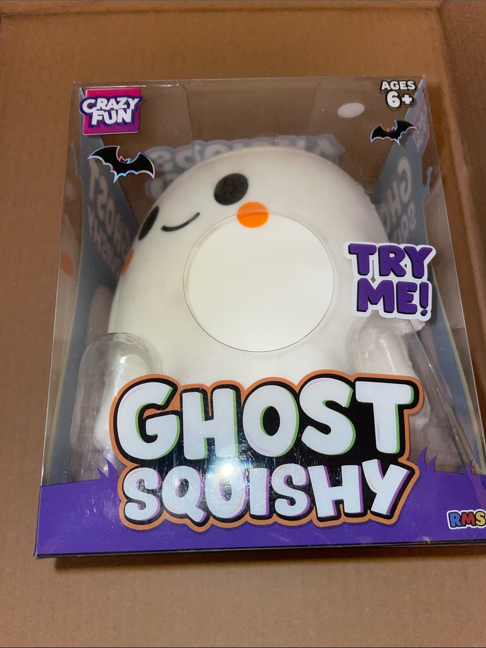 Viral RMS Crazy Fun White Ghost Squishy Stress Toy